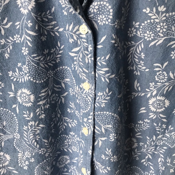 Vintage Jones New York Shirt Denim Blue Medium - Picture 4 of 9